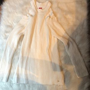 White off the shoulder sweater